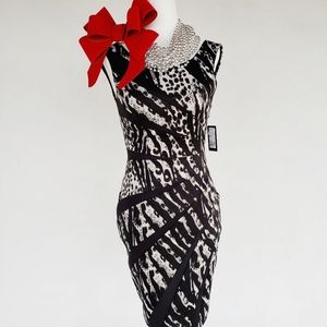 GUESS Animal Print Evening Dress